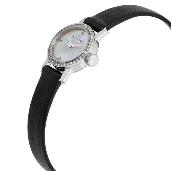 Longines, Mini Mother of Pearl Dial Ladies Leather Watch