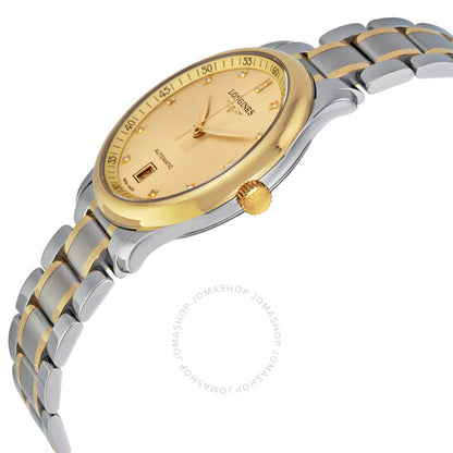 Longines, Master Automatic Diamond Champagne Dial Men's Watch