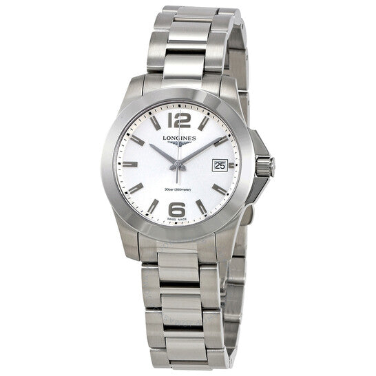 Longines, Conquest Silver Dial Ladies 34 mm Watch L33774766