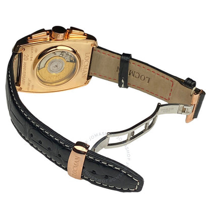 Locman, Panorama Chronograph Automatic Black Dial Men's Watch