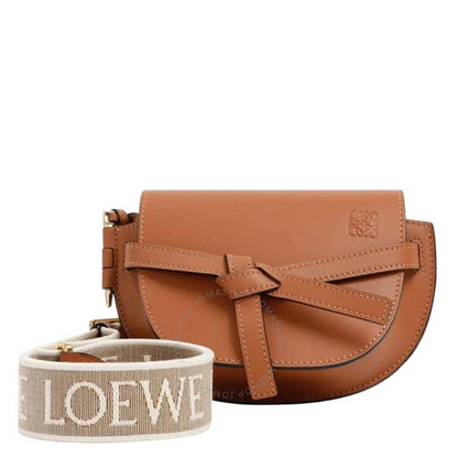 حقيبة Loewe Gate Dual Mini من جلد العجل الناعم
