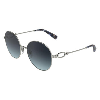 Blue Gradient Round Ladies Sunglasses