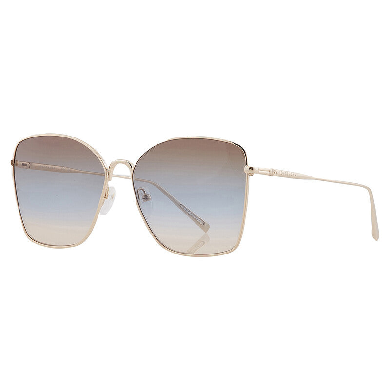 Blue Grey Gradient1 Butterfly Sunglasses