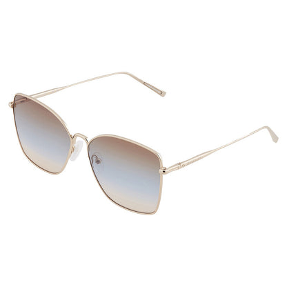 Blue Grey Gradient1 Butterfly Sunglasses