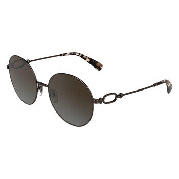 Brown Gradient Round Ladies Sunglasses