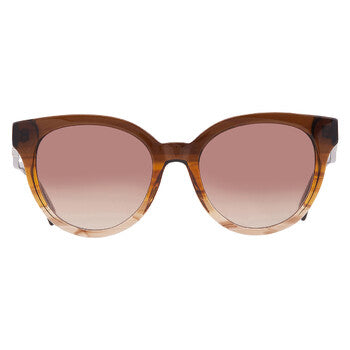 Brown Gradient Round Ladies Sunglasses