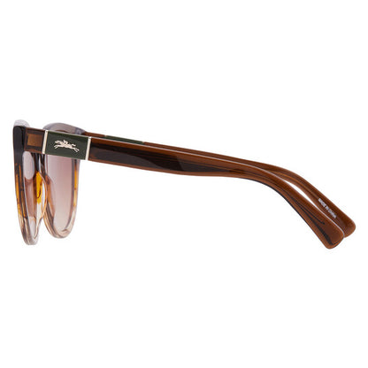 Brown Gradient Round Ladies Sunglasses