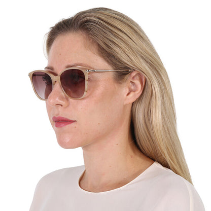 Brown Gradient Square Ladies Sunglasses