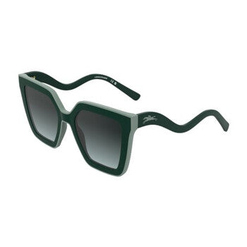 Green Gradient Irregular Men's Sunglasses