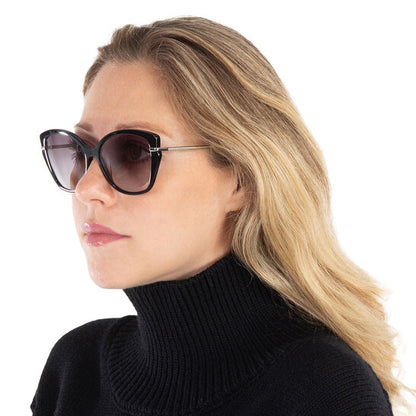 Grey Gradient Cat Eye Ladies Sunglasses