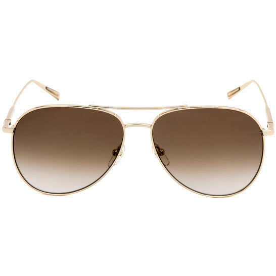 Brown Gradient Pilot Ladies Sunglasses