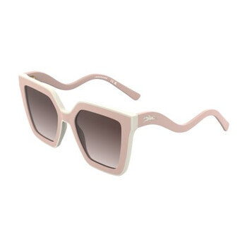 Pink Gradient Irregular Ladies Sunglasses