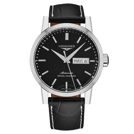 ساعة لونجين ١٨٣٢ أوتوماتيكية كرونومتر للرجال بمينا أسود