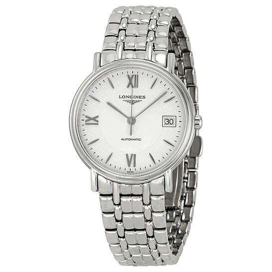 Longines, Automatic Silver White Dial Stainless Steel Ladies Watch