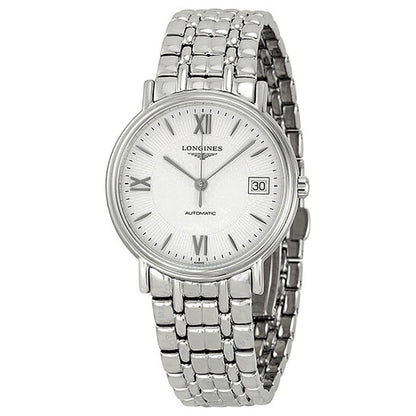 Longines, Automatic Silver White Dial Stainless Steel Ladies Watch