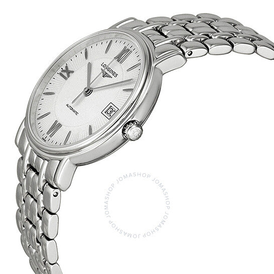 Longines, Automatic Silver White Dial Stainless Steel Ladies Watch