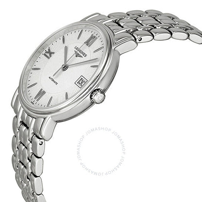 Longines, Automatic Silver White Dial Stainless Steel Ladies Watch