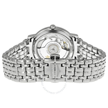 Longines, Automatic Silver White Dial Stainless Steel Ladies Watch