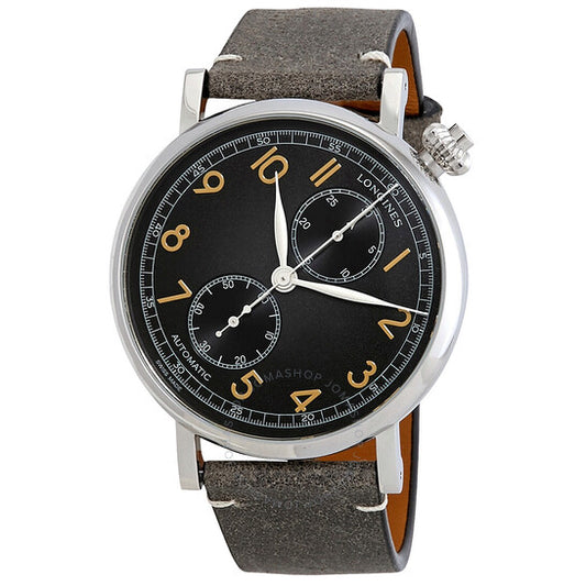 لونجين، ساعة رجالية أوتوماتيكية من نوع الطيران A-7 USA إصدار محدود بمينا أسود محبب L28234532