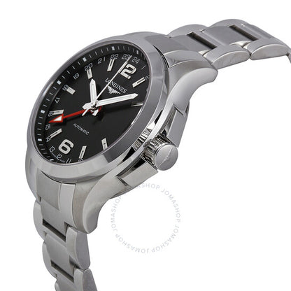 لونجين كونكويست ساعة رجالية أوتوماتيكية بمينا أسود