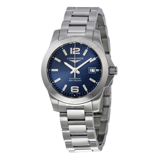 Longines, Conquest Automatic Blue Dial Stainless Steel Ladies Watch