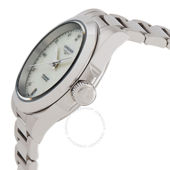 لونجين، ساعة كونكويست أوتوماتيكية مرصعة بالألماس للسيدات