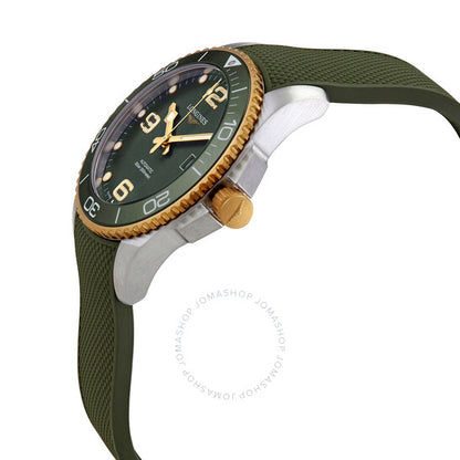 لونجين كونكويست ساعة رجالية أوتوماتيكية بمينا أخضر