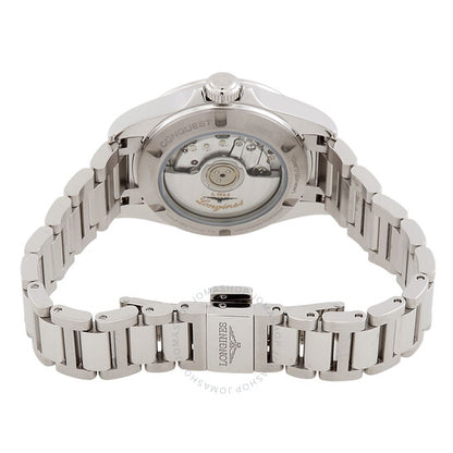 لونجين، ساعة كونكويست أوتوماتيكية بمينا فضي للسيدات