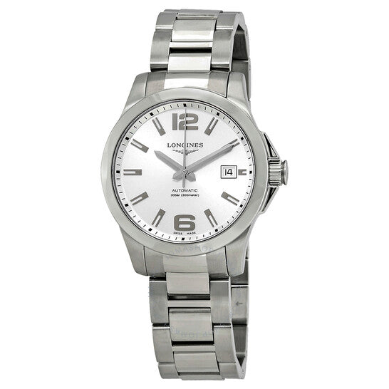 Longines, Conquest Automatic Silver Dial Men's 39mm Watch