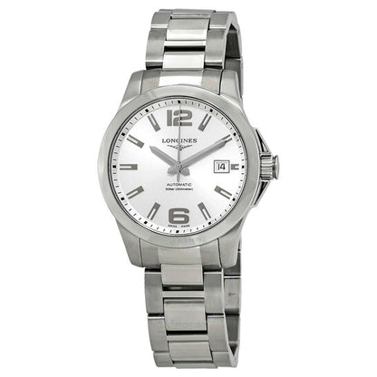 Longines, Conquest Automatic Silver Dial Men's 39mm Watch