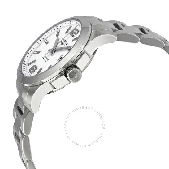 Longines, Conquest Automatic White Diail Stainless Steel Men's Watch