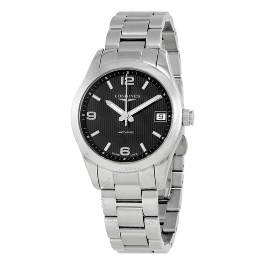 Longines, Conquest Black Dial Automatic Ladies Watch