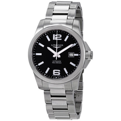 Longines, Conquest Black Dial Automatic Men's 41mm Watch