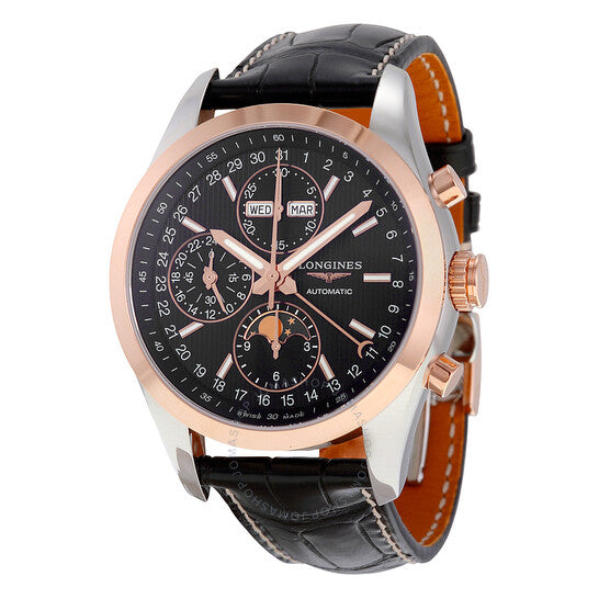 Longines, Conquest Black Dial Chronograph Automatic Men's Watch L27985523