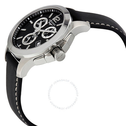 Longines, Conquest Black Dial Chronograph Ladies Watch