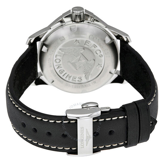 Longines, Conquest Black Dial Chronograph Ladies Watch