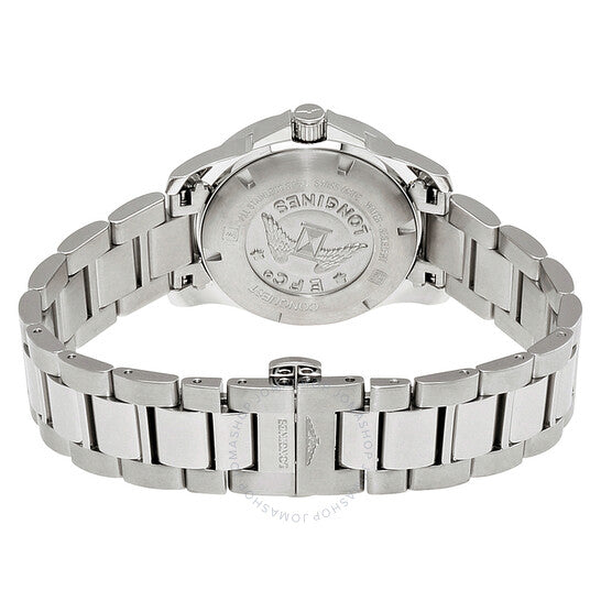 Longines, Conquest Black Dial Diamond Ladies Watch