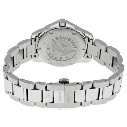 Longines, Conquest Black Dial Diamond Ladies Watch