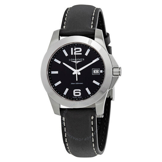 Longines, Conquest Black Dial Ladies Watch