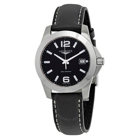 Longines, Conquest Black Dial Ladies Watch