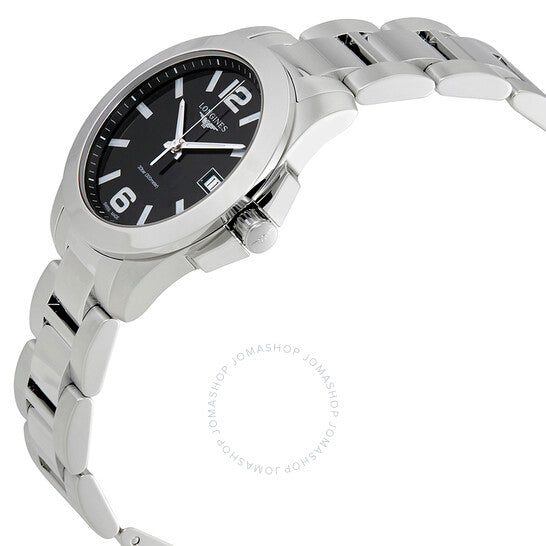 لونجين، ساعة كونكويست للسيدات بمينا أسود