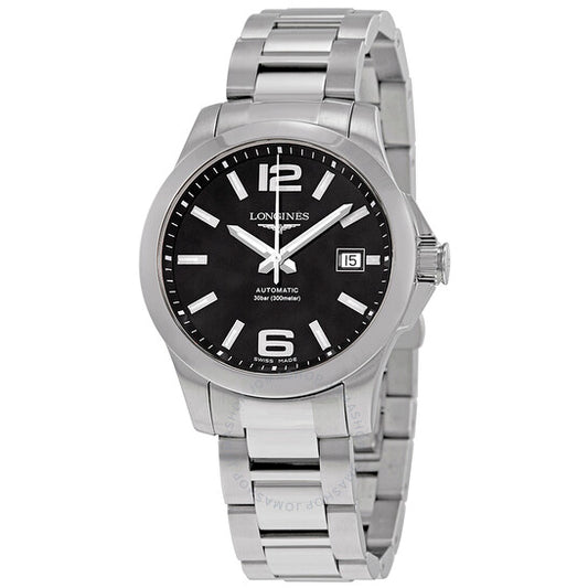 Longines, Conquest Automatic Black Dial Men's 39mm Watch