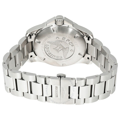 Longines, Conquest Black Dial Stainless Steel Men's 43mm Watch