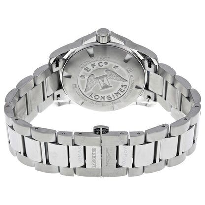 Longines, Conquest Black Dial Stainless Steel Men's Watch