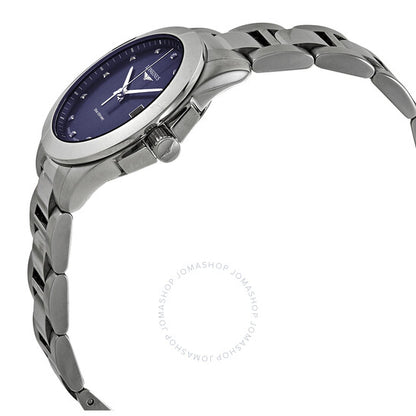 Longines, Conquest Blue Sunray Diamond Dial Ladies Watch