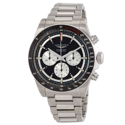 Longines, Conquest Chronograph Automatic Black Dial Men's Watch