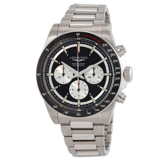 Longines, Conquest Chronograph Automatic Black Dial Men's Watch