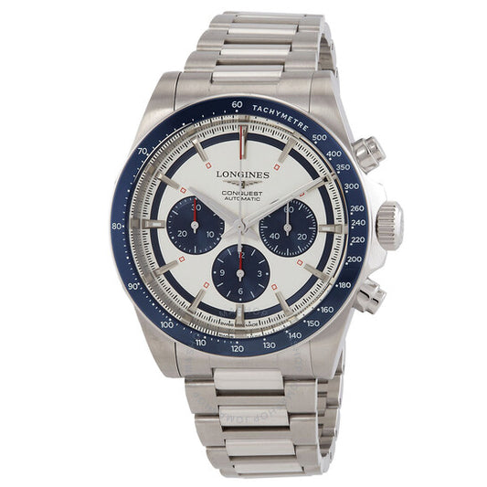 Longines, Conquest Chronograph Automatic Silver Dial Men's Watch