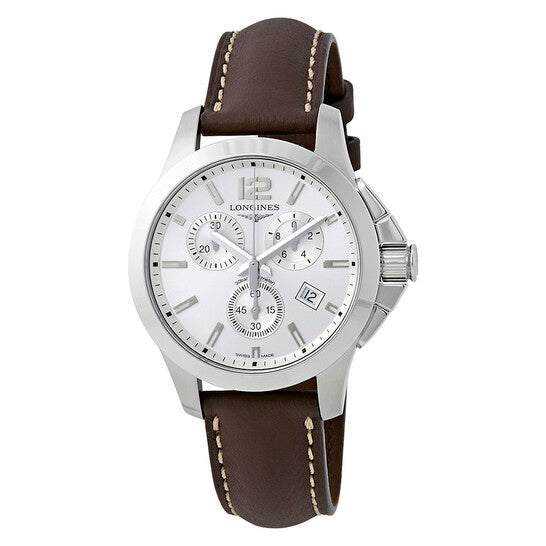 Longines, Conquest Chronograph Silver Dial Men's Watch