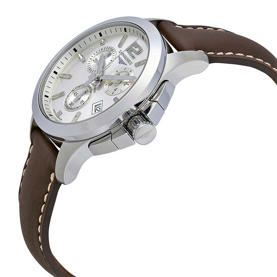 Longines, Conquest Chronograph Silver Dial Men's Watch